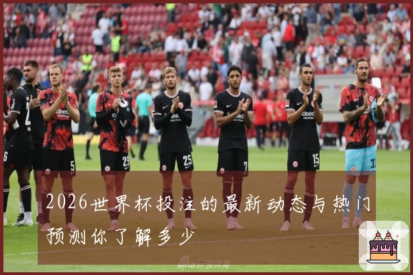 2026世界杯投注的最新动态与热门预测你了解多少
